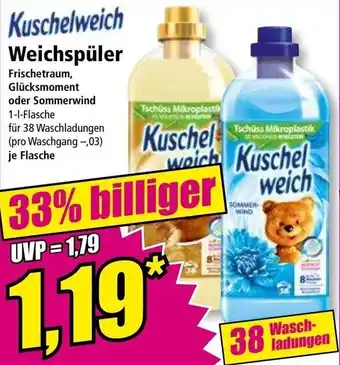 Norma Kuschelweich Weichspüler 38 Waschladungen Angebot