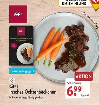 Aldi Nord Käfer irisches ochsenbäckchen Angebot