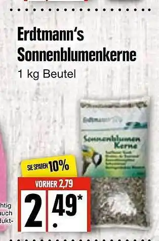 Edeka Erdtmann's sonnenblumenkerne Angebot