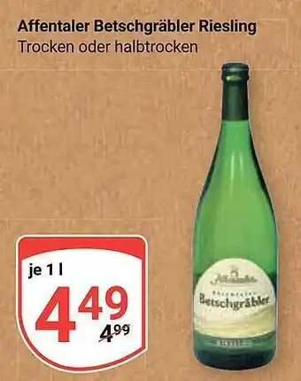 Globus Affentaler betschgräbler riesling Angebot