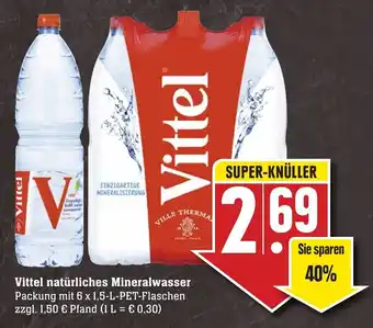 SBK Vittel natürliches Mineralwasser 6 x 1,5 L Angebot