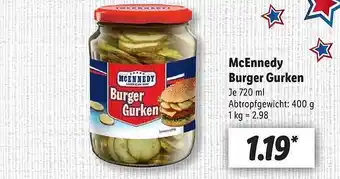 Lidl Mcennedy burger gurken Angebot