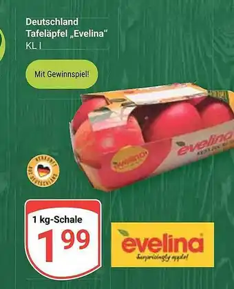 Globus Deutschland tafeläpfel „evelina“ Angebot