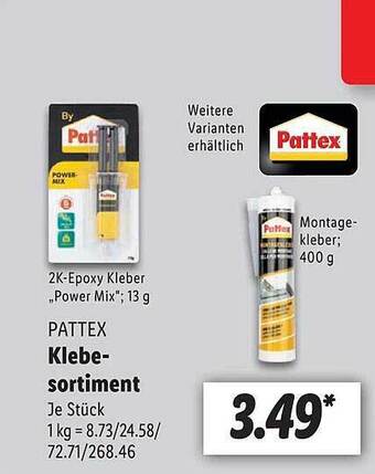 Lidl Pattex klebe-sortiment Angebot