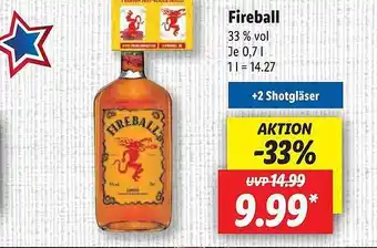 Lidl Fireball Angebot