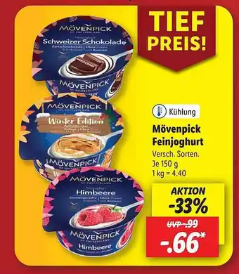 Lidl Mövenpick feinjoghurt Angebot