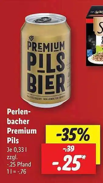 Lidl Perlen-bacher premium pils Angebot