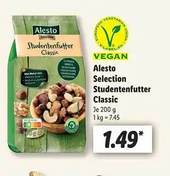Lidl Alesto selection studentenfutter classic Angebot