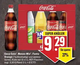 SBK Coca Cola, Mezzo Mix, Fanta, oder Orange 12x1L Angebot