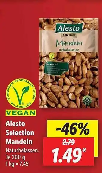 Lidl Alesto selection mandeln Angebot