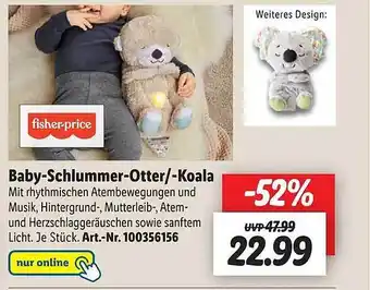 Lidl Baby-schlummer-otter -koala fisher-price Angebot