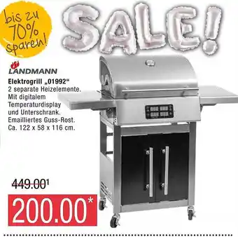 Marktkauf Landmann elektrogrill Angebot
