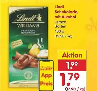 Netto Marken-Discount Lindt schokolade mit alkohol Angebot