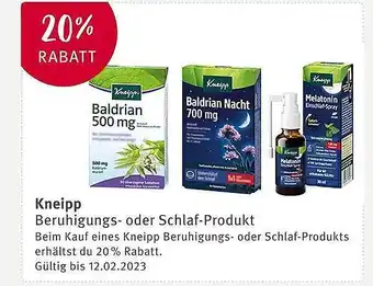 Rossmann Kneipp beruhigungs- oder schlaf-produkt Angebot