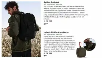 Tchibo Outdoor-rucksack isolierte multifunktionstasche Angebot