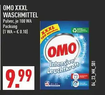 Marktkauf Omo xxxl waschmittel Angebot