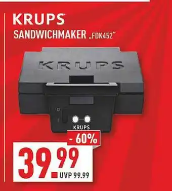 Marktkauf Krups sandwichmaker „fdk452” Angebot