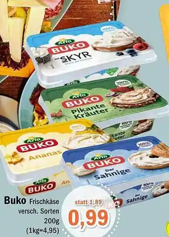 Aktiv Irma Buko frischkäse versch. sorten Angebot