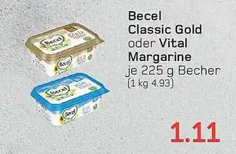 akzenta Becel classic gold oder vital margarine becher Angebot