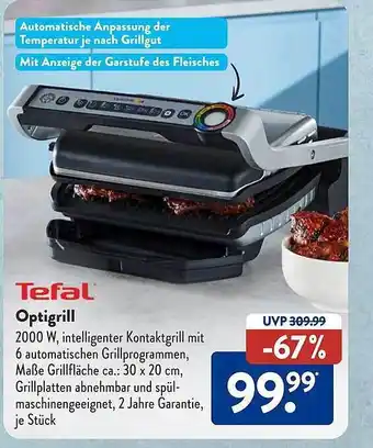 Aldi Süd Tefal optigrill Angebot