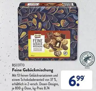 Aldi Süd Biscotto feine gebäckmischung Angebot