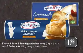 SBK Knack & Back 8 Sonntagsbrötchen,  oder 6 Croissants Angebot