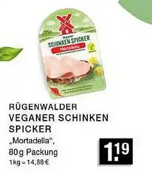 Edeka Zurheide Rügenwalder veganer schinken spicker „mortadella” Angebot