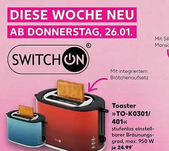 Kaufland Toaster „to-k0301-401“ Angebot