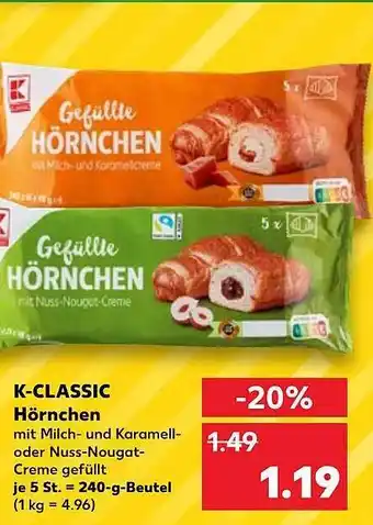 Kaufland K-classic hörnchen Angebot