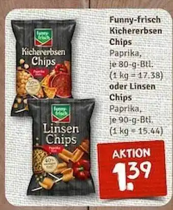 nahkauf Funny-frisch kichererbsen chips oder linsen chips Angebot