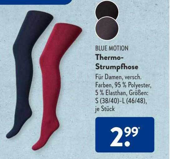 Blue motion thermostrumpfhose Angebot bei Aldi Süd