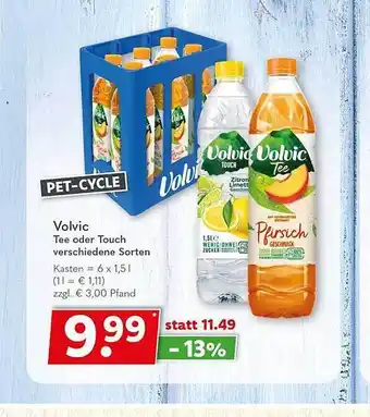 Getränkeland Volvic tee oder touch verschiedene sorten Angebot