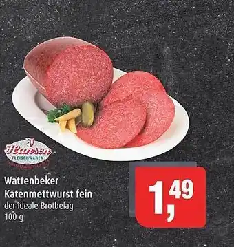 Markant Wattenbeker katenmettwurst fein Angebot