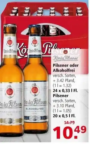 Multi Markt König pilsener oder alkoholfrei Angebot