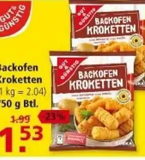 Multi Markt Gut & günstig backofen kroketten Angebot