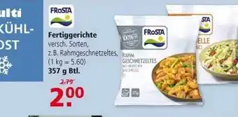 Multi Markt Frosta fertiggerichte Angebot