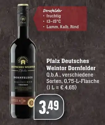 SBK Pfalz Deutsches Weintor Dornfelder 0,75L Angebot