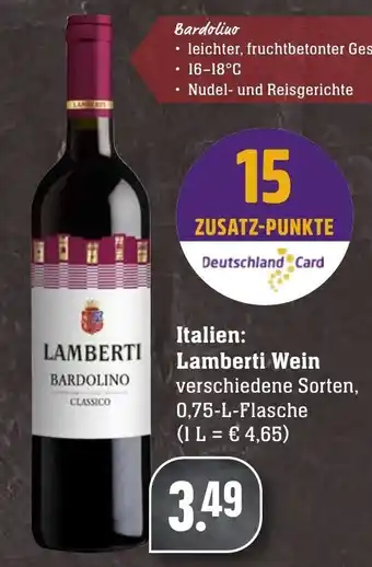 SBK Lamberti Wein 0,75L Angebot