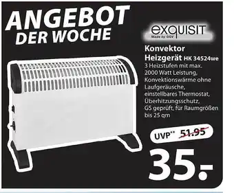 Famila Nord Ost Exquisit konvektor heizgerät hk 34524we Angebot