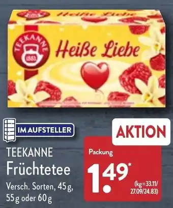 Aldi Nord Teekanne Früchtetee 45 g, 55 g oder 60 g Angebot