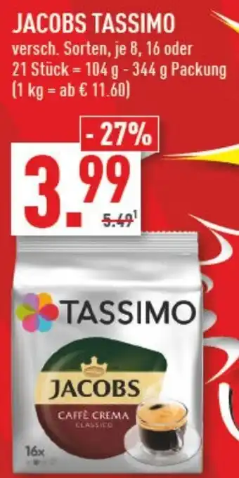 Marktkauf Jacobs Tassimo 104-344 g Packung Angebot