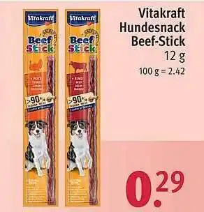 Rossmann Vitakraft Hundesnack Beef-Stick Angebot