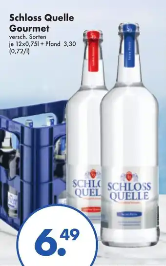 Trink und Spare Schloss Quelle Gourmet 12x0,75L Angebot