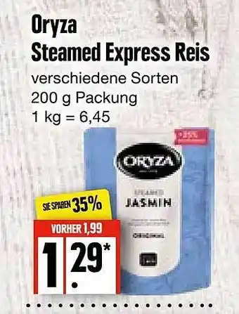 E-Center Oryza steamed express reis Angebot