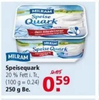 Multi Markt Milram Speisequark 250g Becher Angebot