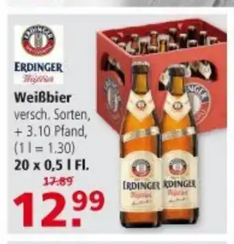 Multi Markt Erdinger Weißbier 20x0,5L Angebot