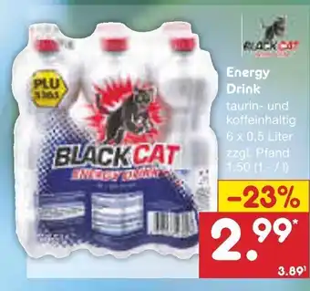 Netto Marken-Discount Black Cat Energy Drink 6*500ml Angebot