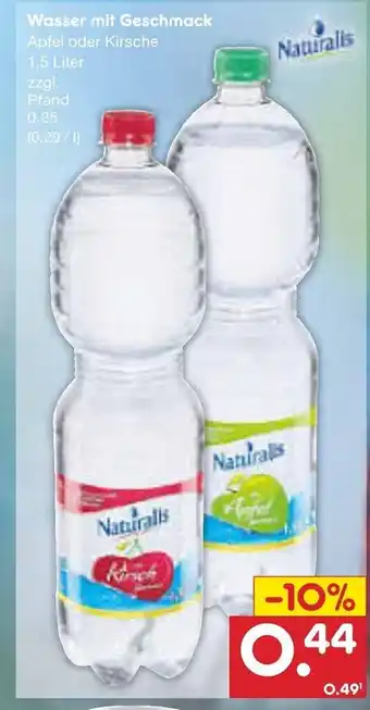 Netto Marken-Discount Naturalls Wasser mit Geschmack 1.5L Angebot