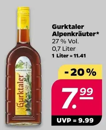 NETTO Gurktaler Alpenkräuter* 0,7 Liter Angebot