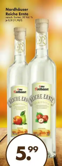 Trink und Spare Nordhäuser Reiche Ernte 0,5L Angebot